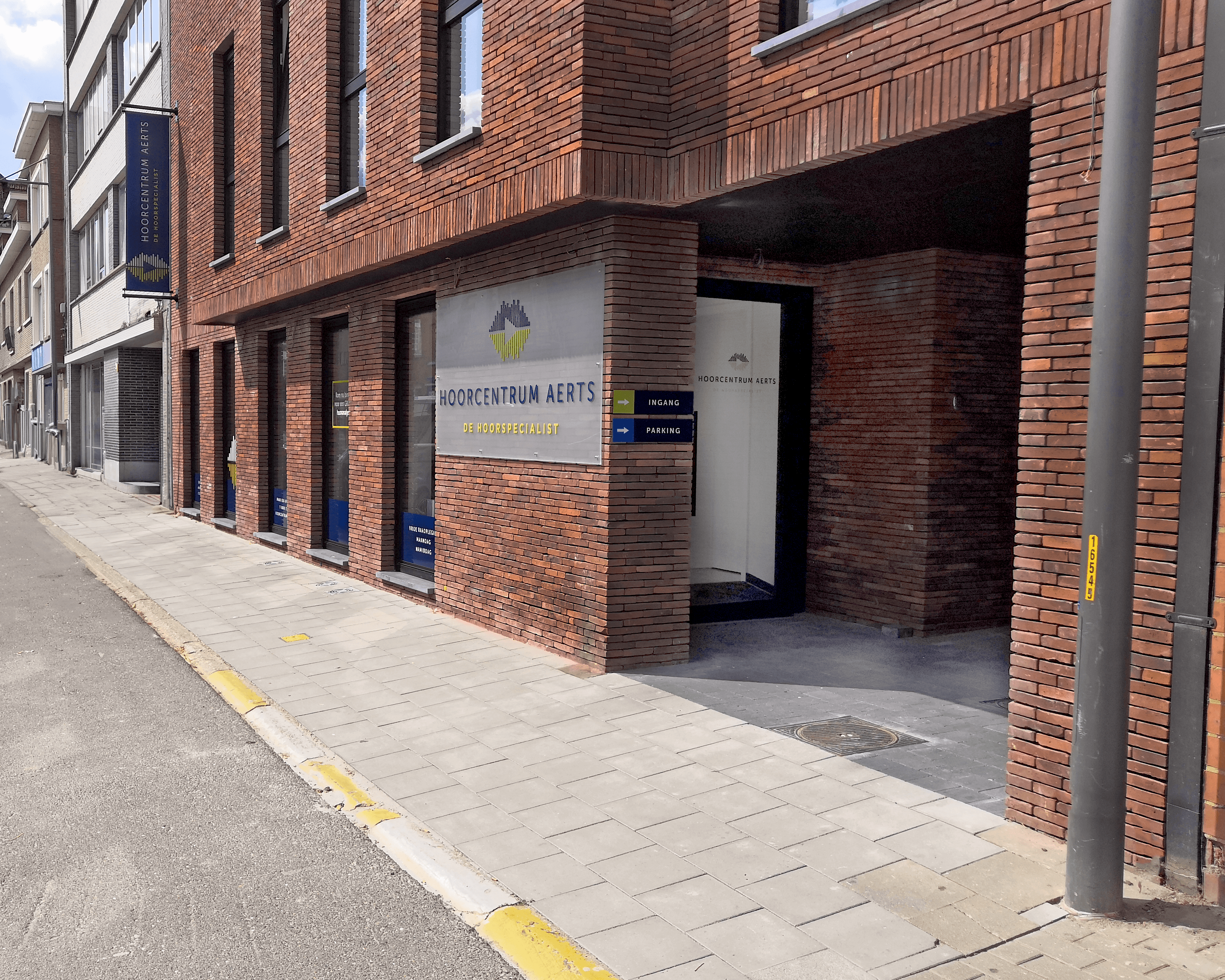 Ingang Hoorcentrum Aerts Leuven (Heverlee)